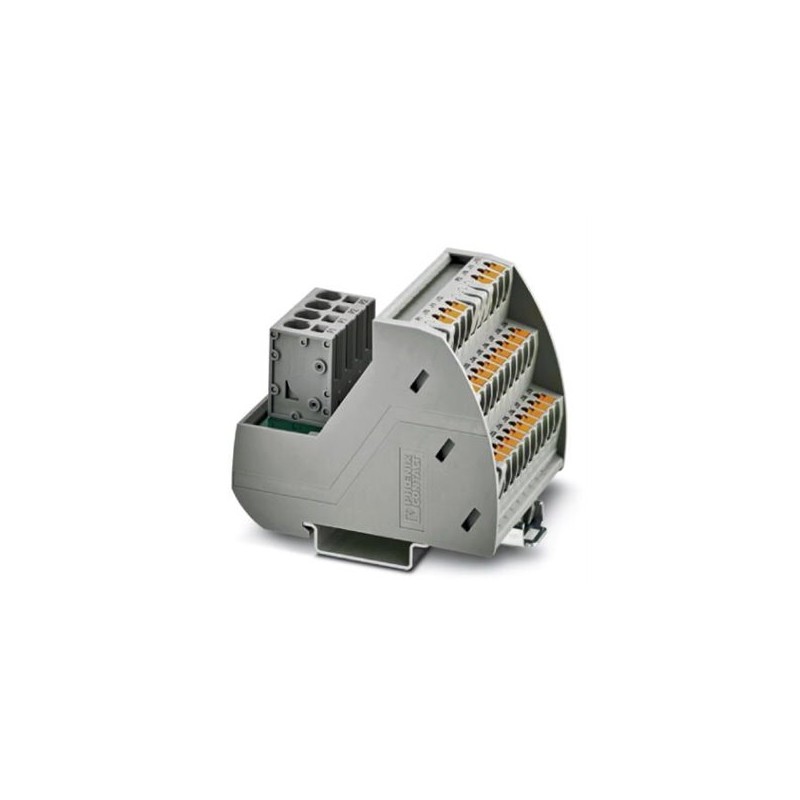 2903798 Phoenix Contact - Potential distributors - VIP-3/PT/PDM-2/24 VARIOFACE module with push-in connection and two equipotential busbars (P1, P2) for potential distribution, for mounting on NS 35 rails. Module width: 57.1 mm