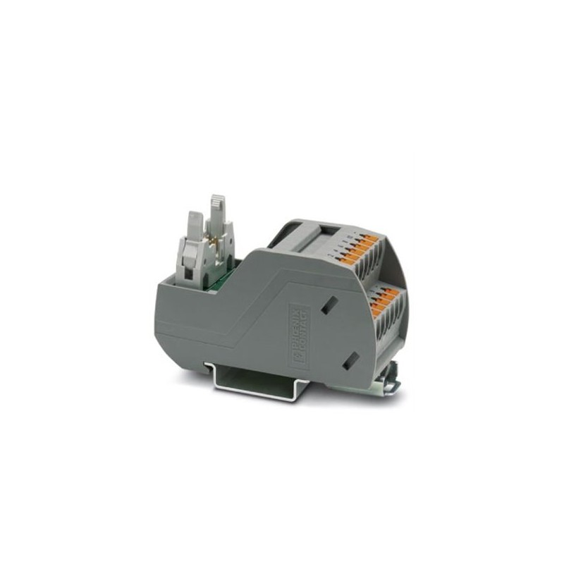 2904248 Phoenix Contact - Interface module - VIP-2/PT/FLK10/LED VARIOFACE module, with push-in connection and flat-ribbon cable connector, for mounting on NS 35 rails, with pin strip and short and long locking latches for socket strips, 10-pos., with LED