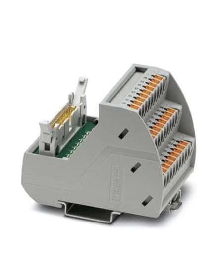 2904252 Phoenix Contact - Interface module - VIP-3/PT/FLK26/LED VARIOFACE module, with push-in connection and flat-ribbon cable connector, for mounting on NS 35 rails, with pin strip and short and long locking latches for socket strips, 26-pos., with LED