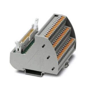 2904254 Phoenix Contact - Interface module - VIP-3/PT/FLK40/LED VARIOFACE module, with push-in connection and flat-ribbon cable connector, for mounting on NS 35 rails, with pin strip and short and long locking latches for socket strips, 40-pos., with LED