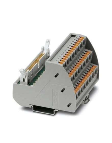 2904254 Phoenix Contact - Interface module - VIP-3/PT/FLK40/LED VARIOFACE module, with push-in connection and flat-ribbon cable connector, for mounting on NS 35 rails, with pin strip and short and long locking latches for socket strips, 40-pos., with LED