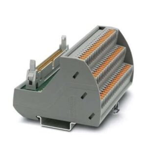 2904256 Phoenix Contact - Interface module - VIP-3/PT/FLK60/LED VARIOFACE module, with push-in connection and flat-ribbon cable connector, for mounting on NS 35 rails, with pin strip and short and long locking latches for socket strips, 60-pos., with LED