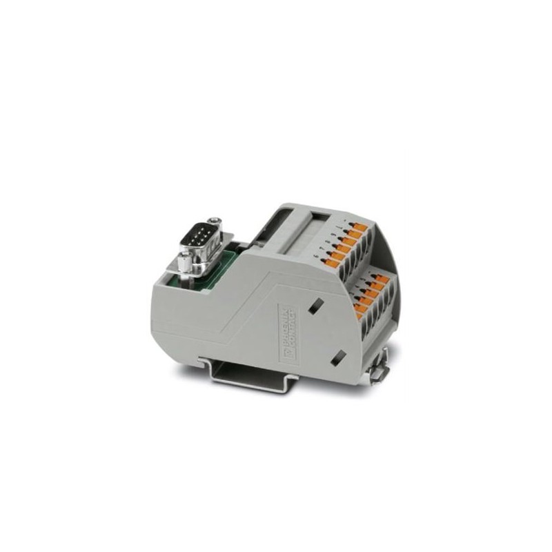 2904258 Phoenix Contact - Interface module - VIP-2/PT/D 9SUB/M/LED VARIOFACE module, with push-in connection and D-SUB miniature pin strip, for mounting on NS 35 rails, with LED, 9-pos.