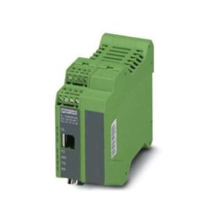 2904817 Phoenix Contact - Interface converters - FL COMSERVER UNI 232/422/485-T FL COMSERVER UNI-T, version with extended temperature range (-40°C to +70°C). For converting a serial RS-232/RS-422/RS-485 interface to Ethernet, supports TCP, UDP, Modbus gateway, and PPP applications, including COM port redirector software.