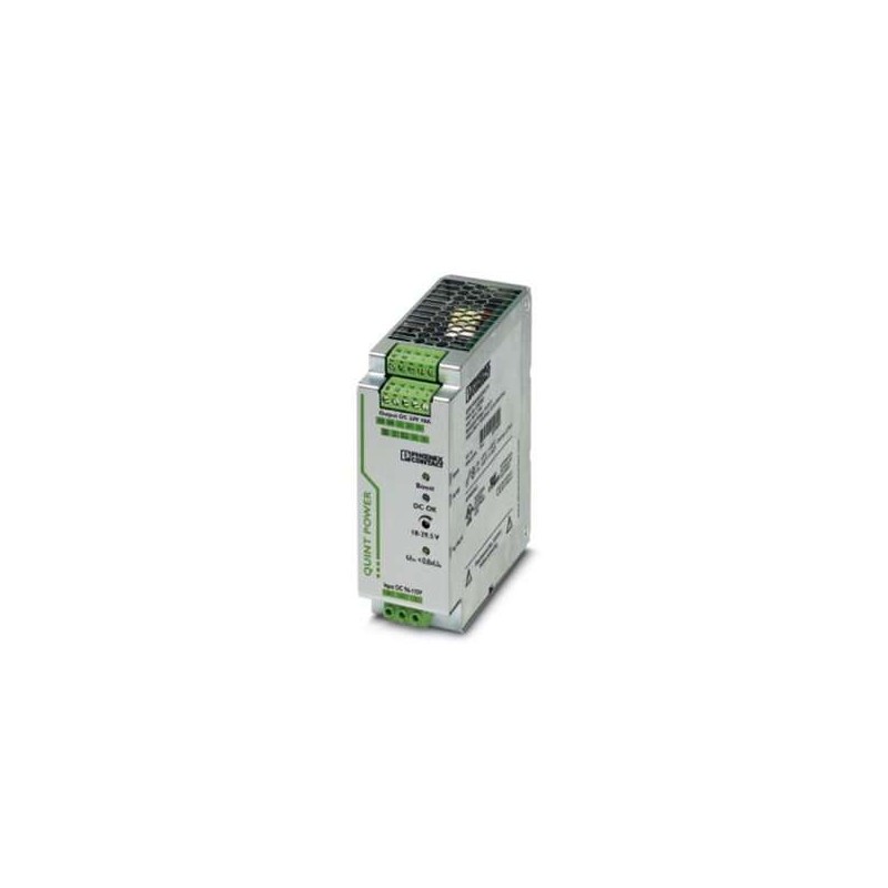 2905012 Phoenix Contact - QUINT-PS/96-110DC/24DC/10/CO Primary-switched QUINT DC/DC converter with wide range input for DIN rail mounting with SFB (selective fuse breaking) technology, input: 96 - 110 V DC, output: 24 V DC/10 A