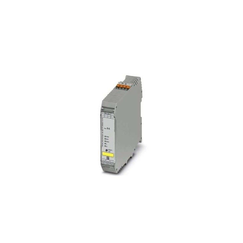 2905140 Phoenix Contact - Hybrid motor starter - ELR H5-IES-PT/500AC-9-IFS Networkable hybrid motor starter for reversing of 3~ AC motors up to 500 V AC and 9 A output current, with adjustable overload shutdown, emergency stop function to SIL 3 / PL e and push-in connection, DIN rail connector provided.