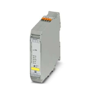 2905143 Phoenix Contact - Hybrid motor starter - ELR H3-IES-PT/500AC-9-IFS Networkable hybrid motor starter for starting 3 AC motors up to 500 V AC, output current: 9 A, emergency stop function, adjustable overload shutdown, and Push-in connection, DIN rail connector provided