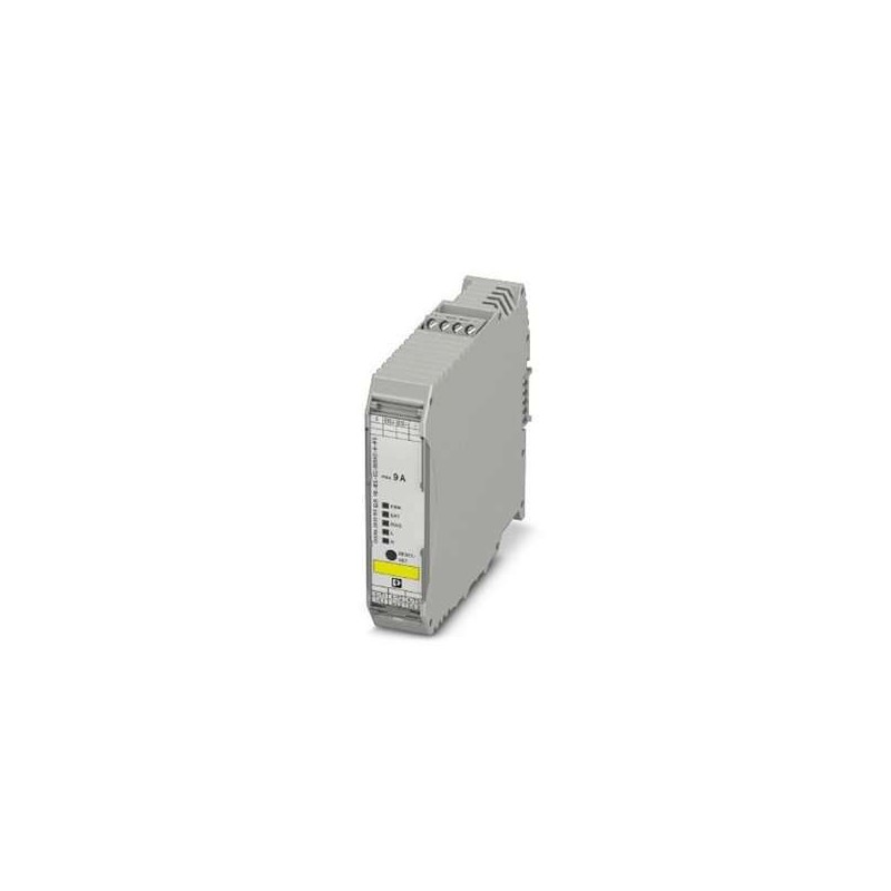 2905153 Phoenix Contact - Hybrid motor starter - ELR H5-IES-SC/500AC-9-IFS Networkable hybrid motor starter for reversing 3~ AC motors up to 500 V AC and 9 A output current, with adjustable overload shutdown, emergency stop function up to SIL 3/PL e, and screw connection, DIN rail connector provided.