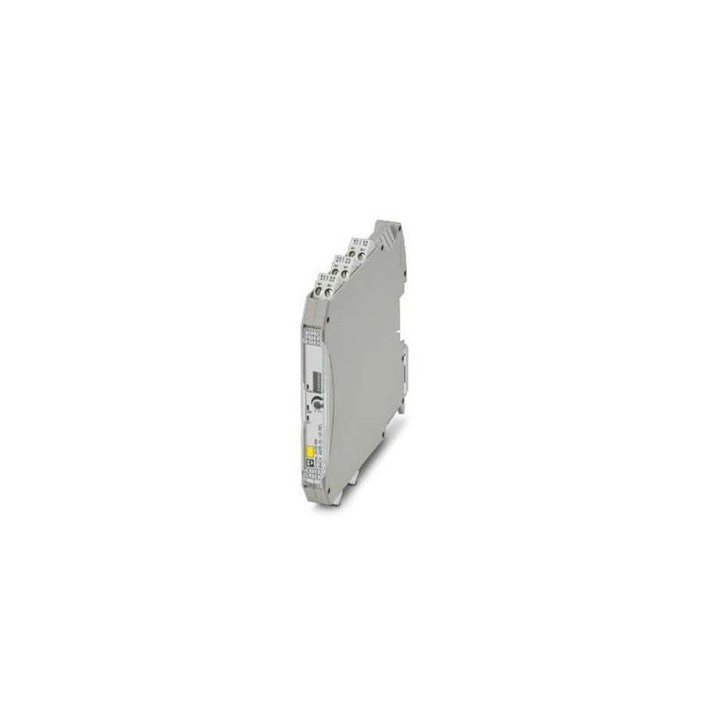 2906169 Phoenix Contact - Limit value switches - MACX MCR-SL-UI-REL Limit value switch with input for active current and voltage signals and a limit-value relay output (changeover contact). Can be set via DIP switch and potentiometer, galvanic 3-way electrical isolation, up to SIL2 (SC3), PLc Cat.1, screw connection.