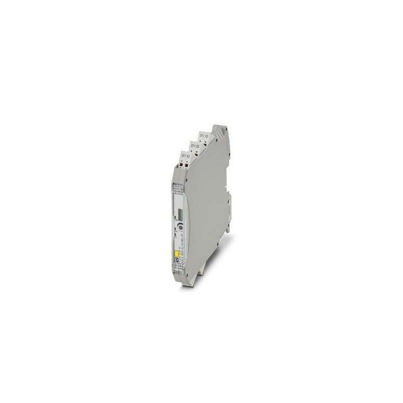 2906170 Phoenix Contact - Limit value switches - MACX MCR-SL-UI-REL-SP Limit value switch with input for active current and voltage signals and a limit-value relay output (changeover contact). Can be set via DIP switch and potentiometer, galvanic 3-way electrical isolation, up to SIL2 (SC3), PLc Cat.1, Push-in connection.