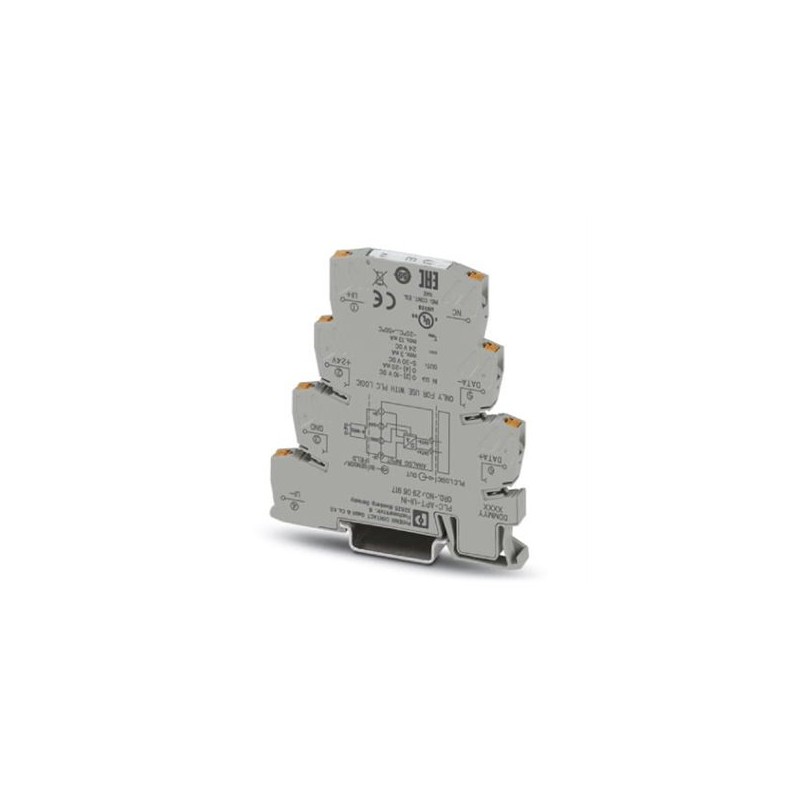 2906917 Phoenix Contact - Extension module - PLC-APT-UI-IN Analog input module for PLC logic logic modules (Generation 2 only), single-channel, signal type (4...20mA, 0...20mA, 0...10V, 2...10V) can be configured via DIP switch, Push-in connection