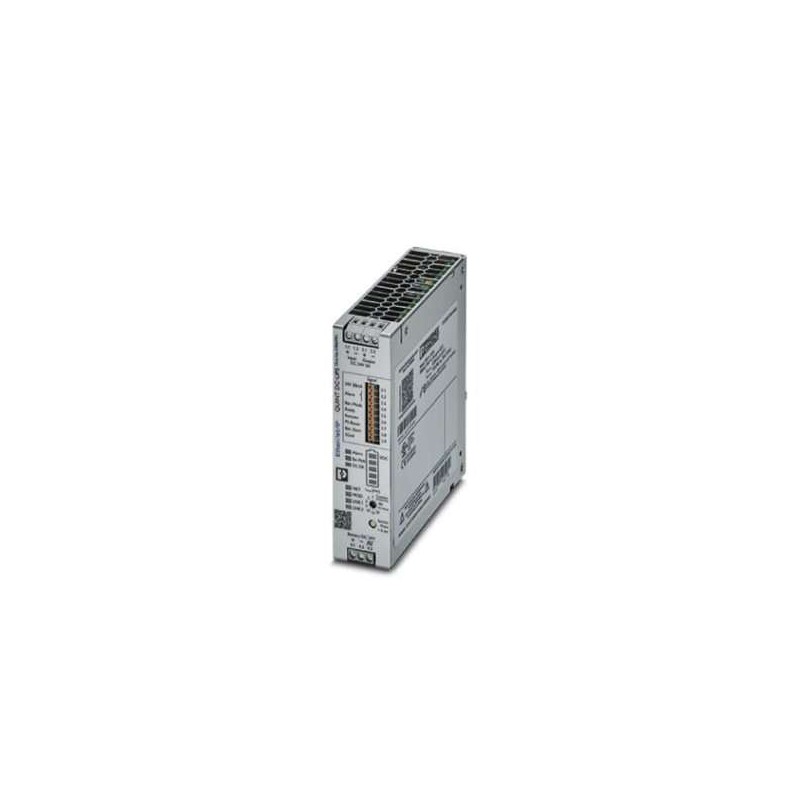 2906994 Phoenix Contact - QUINT4-UPS/24DC/24DC/5/EIP QUINT UPS with IQ Technology, RJ45 communication interfaces (EtherNet/IP), for DIN rail mounting, input: 24 V DC, output: 24 V DC / 5 A, charging current: 1.5 A