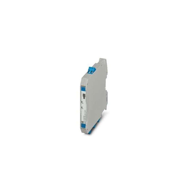 2908660 Phoenix Contact - Temperature measuring transducer - MACX MCR-EX-TS-I-OLP The output-loop-powered temperature transmitter transmits up to two sensor signals from RTD and TC sensors as well as from resistance-type sensors and voltage encoders via the HART communication or 4 ... 20 mA, configurable. SIL 2/3, intrinsic safety, screw connection.