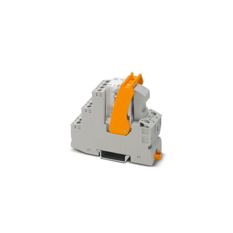 2909845 Phoenix Contact - Relay Module - RIF-2-RSC-LDP-24DC/4X21/EX Pre-assembled relay module consisting of: relay base, function plug-in module, power contact relay, and retaining bracket, approval in accordance with ATEX/IECEx (Zone 2) and Ex Zone Class I, Div. 2, Screw connection, 4 PDTs, Input voltage: 24 VDC