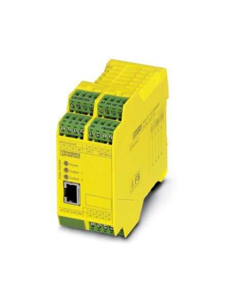 2918051 Phoenix Contact - PSR-SCP- 24DC/RSM4/4X1-TP Speed controllers and e-stop two channels up to SIL3 or cat. 4, PL e according to en ISO 13849, 4 contacts open, suitable for connection of encoder is incremental and detectors, connection terminals by screw plug, width: 45 mm