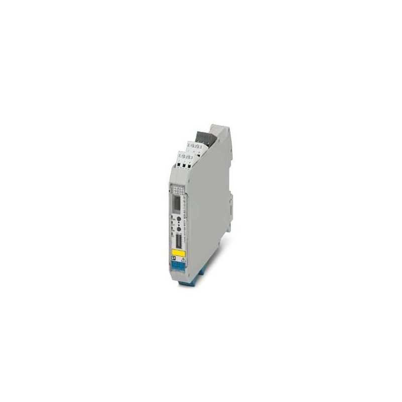 2924689 Phoenix Contact - Temperature measuring transducer - MACX MCR-EX-T-UI-UP-SP Programmable Ex-i temperature transducer with analog output and 1 limit value relay, standard configuration, resistance thermometer in 2-, 3-, or 4-wire technology, thermocouples, electrical isolation, wide-range power supply, Push-in connection, SIL, PL.