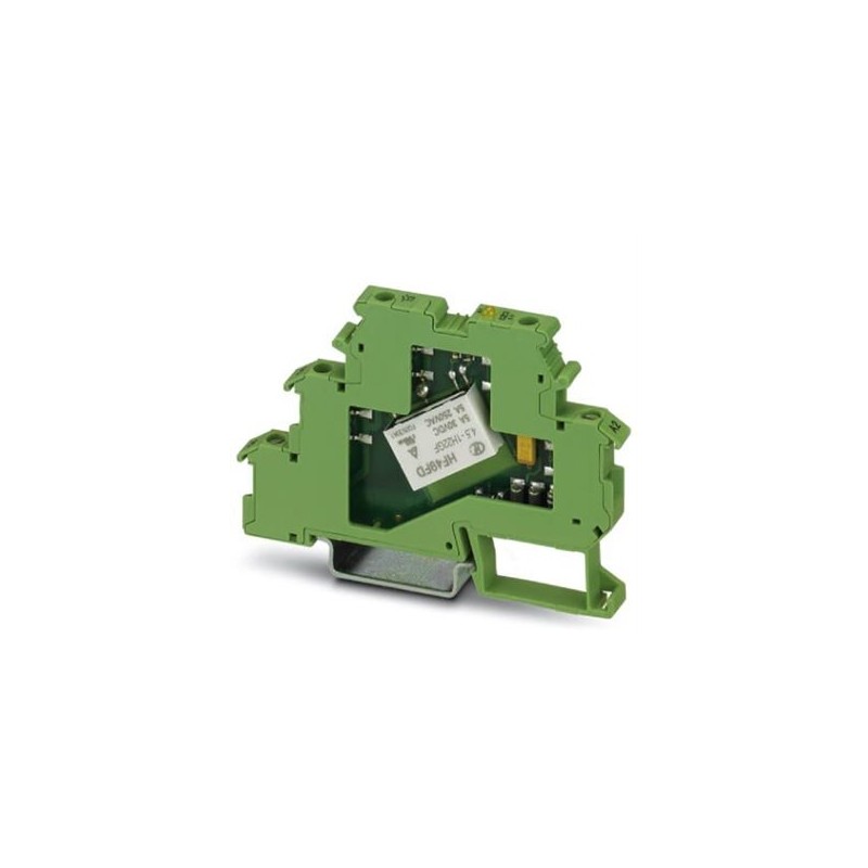 2941183 Phoenix Contact - Relay Module - DEK-REL- 5/I/1 Relay terminal block, with soldered-in miniature relays, contact (AgNi+Au): small to medium loads, 1 N/O contact, input voltage 5 V AC/DC, for assembly on NS 35/7.5, terminal width 6.2 mm