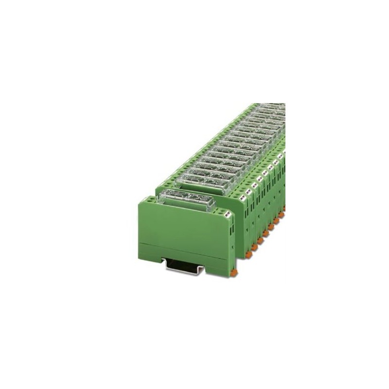 2943437 Phoenix Contact - Switching amplifier - EMG 12-TR/INV Inverter module. The inverter module inverts the signals of ground switching n-p-n transistor outputs into plus switching p-n-p outputs, and vice versa.