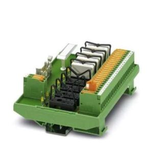 2962463 Phoenix Contact - Active module - UM- 8 RELS/KSR-G24/21/MT/PLC VARIOFACE output module, with plug-in bases for 8 miniature relays, 1 PDT each, for 24 V DC, with knife disconnect terminal blocks in the output (without relays)
