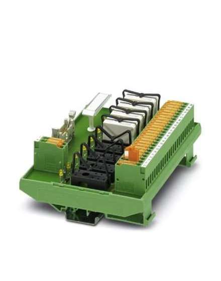 2962463 Phoenix Contact - Active module - UM- 8 RELS/KSR-G24/21/MT/PLC VARIOFACE output module, with plug-in bases for 8 miniature relays, 1 PDT each, for 24 V DC, with knife disconnect terminal blocks in the output (without relays)