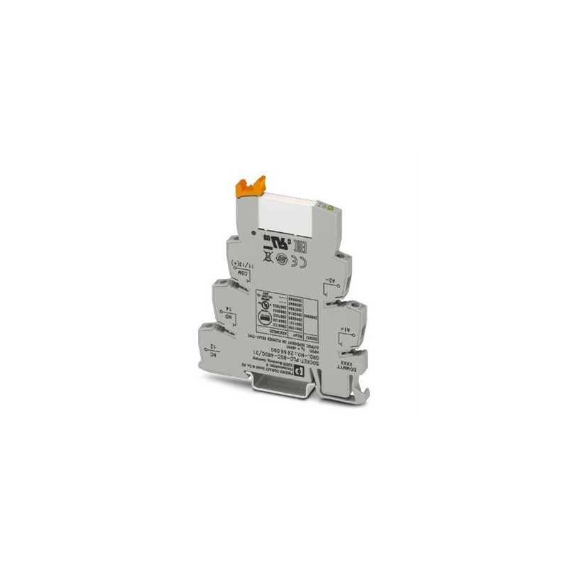 2966126 Phoenix Contact - Relay Module - PLC-RSC- 48DC/21AU PLC-INTERFACE, consisting of PLC-BSC.../21 basic terminal block with screw connection and plug-in miniature relay with multi-layer gold contact, for mounting on DIN rail NS 35/7,5, 1 PDT, input voltage 48 V DC