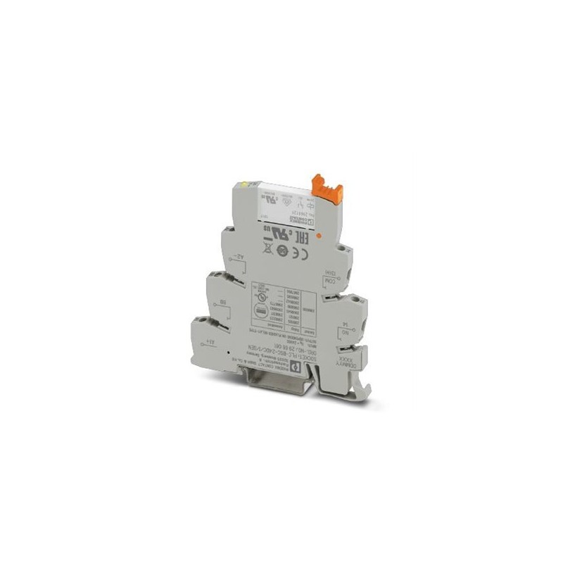 2966317 Phoenix Contact - Relay Module - PLC-RSC- 24DC/ 1AU/SEN PLC-INTERFACE for input functions, consisting of PLC-BSC.../SEN basic terminal block with screw connection and plug-in miniature relay with multi-layer gold contact, for mounting on DIN rail NS 35/7,5, 1 N/O contact, input voltage 24 V DC