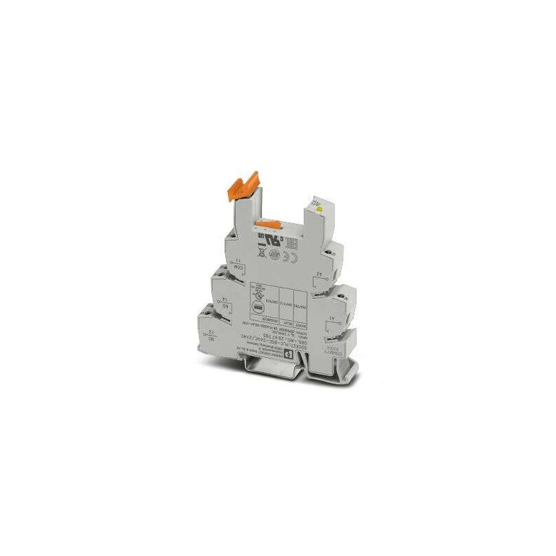2967785 Phoenix Contact - PLC-BSC- 24UC/21HC 14 mm PLC basic terminal block for high continuous currents with screw connection, without relay or solid-state relay, for mounting on DIN rail NS 35/7,5, 1 PDT, input voltage 24 V AC/DC