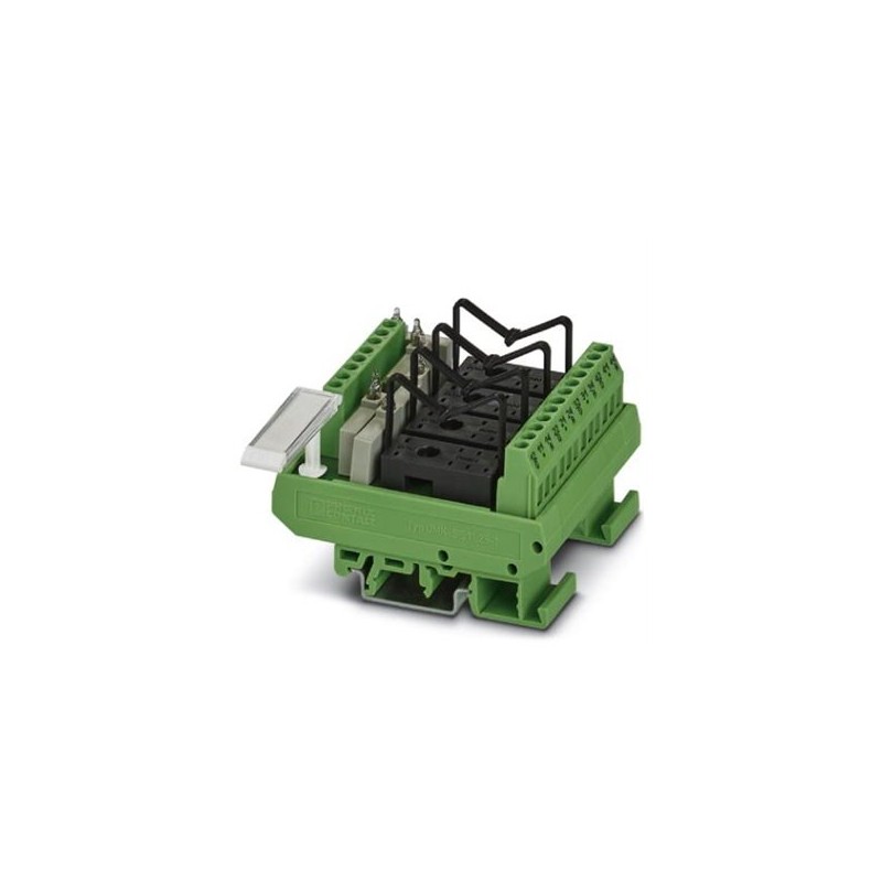 2972880 Phoenix Contact - Multiple relay module - UMK- 4 RM230AC VARIOFACE module, for 4 plug-in miniature relays or miniature optocouplers, with LED, 230 V AC input voltage