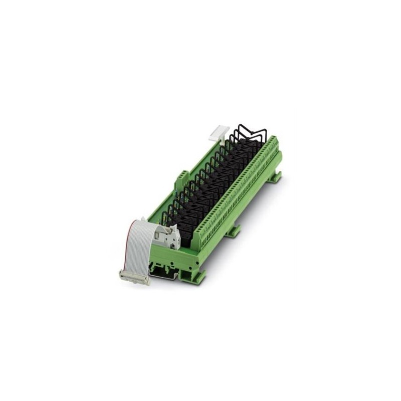 2974891 Phoenix Contact - Active module - UMK-16 RELS/KSR-G24/21/E/PLC VARIOFACE output extension module, with plug-in bases for 16 miniature relays, 1 PDT each, for 24 V DC (without relays)