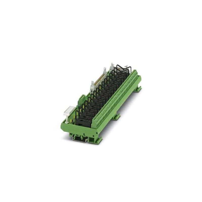 2974901 Phoenix Contact - Active module - UMK-16 RELS/KSR-G24/21/PLC VARIOFACE output module, with plug-in bases for 16 miniature relays, 1 PDT each, for 24 V DC (basic module, without relays)