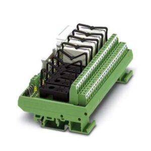 2976187 Phoenix Contact - Active module - UMK- 8 RELS/KSR-G24/21-21/PLC VARIOFACE output module, with plug-in bases for 8 miniature relays, with 2 PDTs each (without relays), for 24 V DC