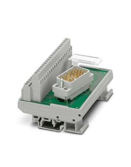 2976284 Phoenix Contact - Interface module - UMK- EC38/38-XOL Interface module, connection 1: Screw connection, connection 2: ELCO connector 1x 38-position (Pin strip type 8016, left)