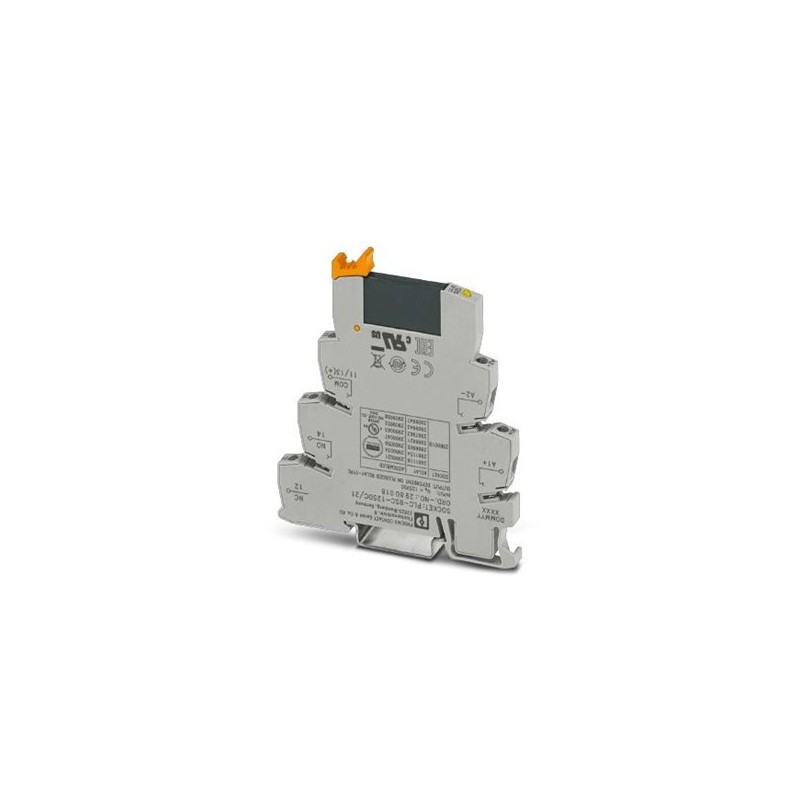 2980047 Phoenix Contact - Solid-state relay module - PLC-OSC-125DC/ 48DC/100 PLC-INTERFACE, consisting of PLC-BSC.../21 basic terminal block with screw connection and plug-in miniature solid-state relay, for mounting on NS 35/7,5, 1 N/O contact, input: 125 V DC, output: 3 - 48 V DC/100 mA