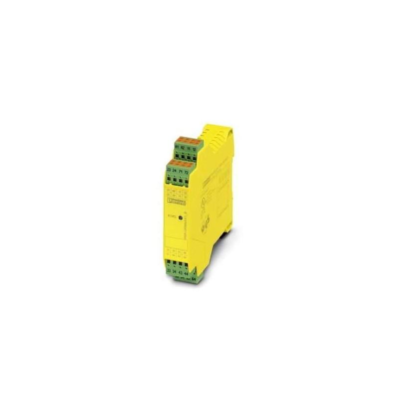 2981046 Phoenix Contact - Extension module - PSR-SPP- 24UC/URM4/5X1/2X2/B Single or two-channel contact extension, 5 N/O contacts, 1 N/C contact, 1 confirmation current path, plug-in spring-cage terminal block, width: 22.5 mm