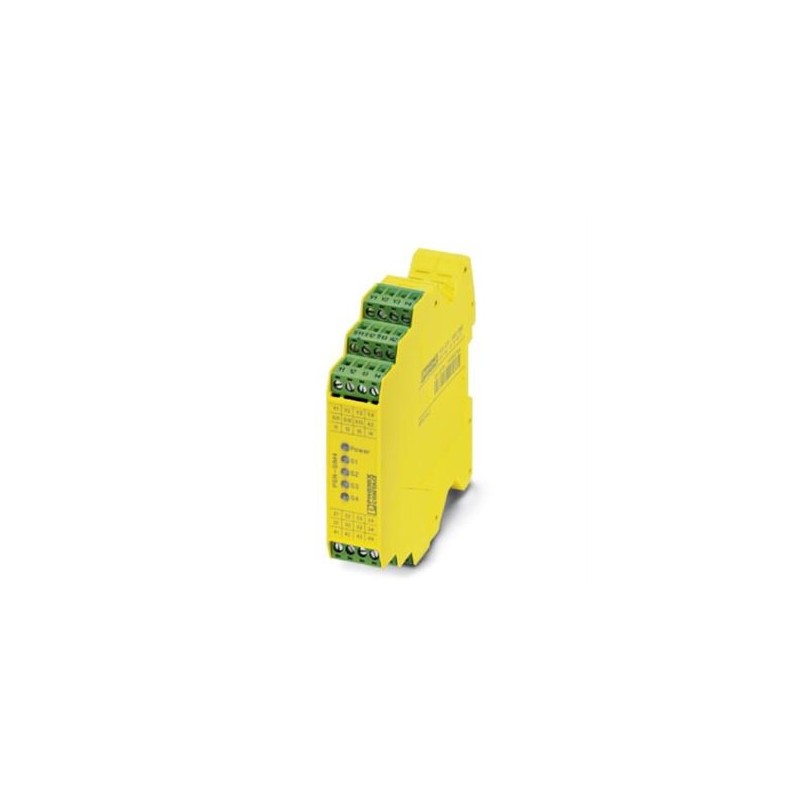 2981936 Phoenix Contact - PSR-SCP- 24DC/SIM4 Interface module for the connection of several safety sensors or switches with NC/NO contacts to the safety relay PSR-SDC4, with screw connection