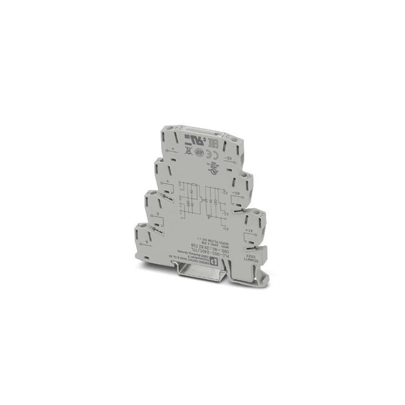2982728 Phoenix Contact - Solid-state relay module - PLC-OSC- 24DC/TTL PLC solid-state relay with screw connection, for mounting on DIN rail NS 35/7.5, input: 24 V DC, output: TTL (5 V DC)