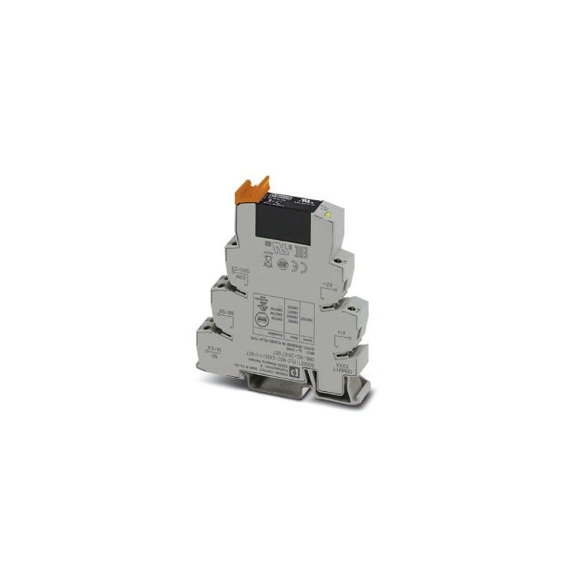 2982786 Phoenix Contact - Solid-state relay module - PLC-OSC- 24DC/ 24DC/ 5/ACT PLC-INTERFACE for output functions, consisting of PLC-BSC.../ACT basic terminal block with screw connection and plug-in miniature solid-state relay, for mounting on DIN rail NS 35/7,5, 1 N/O contact, input: 24 V DC, output: 3 ... 33 V DC/5 A