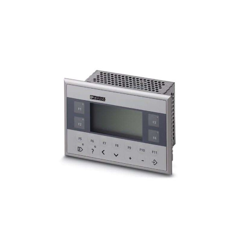2985123 Phoenix Contact - Key panel - OT 3M Key panel with, 5 grayscales, Arm9, 200 MHz, 2x USB host 2.0, 1 x Ethernet (10/100 Mbps), RJ45, Windows CE 5.0 and user software: Visu+ / AX OPC Server. (bus system: without)