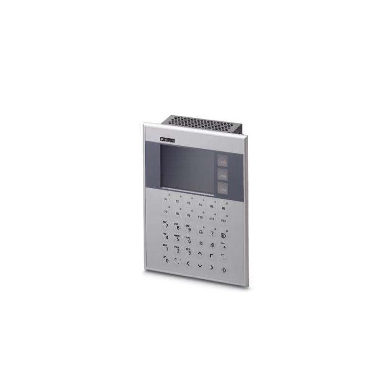 2985136 Phoenix Contact - Key panel - OT 4M Key panel with, 320 x 240 pixel(s) (QVGA), 5 grayscales, Arm9, 200 MHz, 2x USB host 2.0, 1 x Ethernet (10/100 Mbps), RJ45, Windows CE 5.0 and user software: Visu+ / AX OPC Server. (bus system: without)