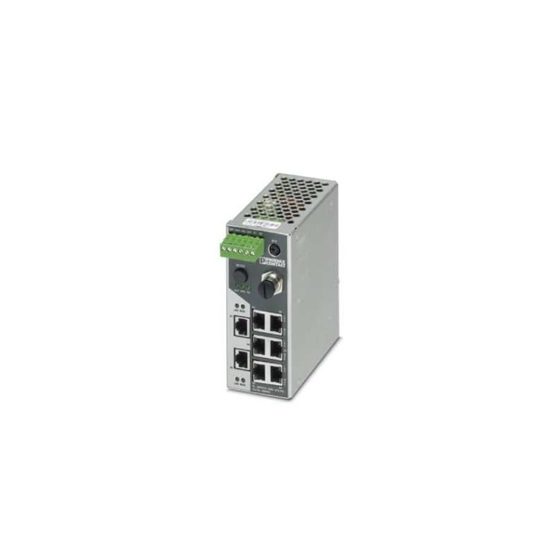 2989501 Phoenix Contact - Industrial Ethernet Switch - FL SWITCH SMN 8TX-PN Smart Managed Narrow Switch (SMN) with eight 10/100 Mbps RJ45 ports, PROFINET mode (default)