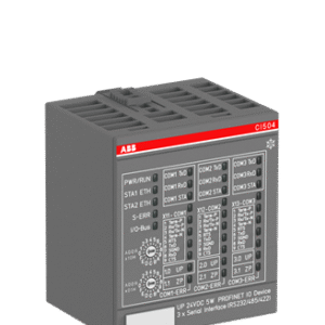 1SAP421300R0001 ABB - CI504-PNIO-XC S500 Interface module. PROFINET IO RT device. Gateway module. 3 serial interfaces: RS232, RS422, RS485. Extendable by up to 10 I/O modules. eXtreme Conditions