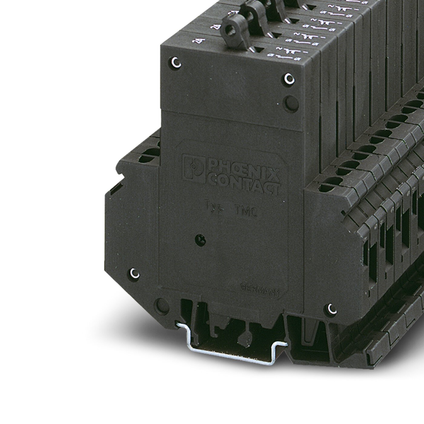 0915441 Phoenix Contact - TMC 3 M1 122 16,0A Thermomagnetic circuit breaker, 3-pos., normal blow, 1 N/O contact and 2 N/C contact, with universal foot for mounting on NS 32 or NS 35
