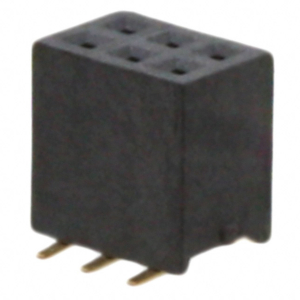 20021321-00006C4LF Amphenol Board to Board connectors, PCB mounted Receptacle, Vertical, Surface Mount, Double Row, 6 Positions, 1.27mm (0.05inch) pitch