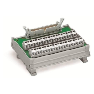 289-508 Wago Interface module Plug-in connector according to DIN 41651 50 poles Double row PCB clamps in mounting bracket 250 mm²