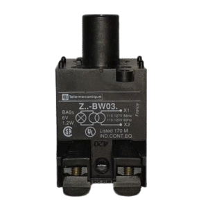 ZBW03 Telemecanique BASE SELECTOR SWITCH, 6 VOLT, 1.2WATT, 50/60 HERTZ