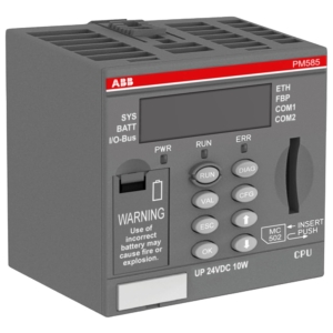 1SAP140500R0271 ABB - PM585-ETH Processor module. Memory 1MB. Interfaces: Ethernet, 2x RS232/485, FBP. Display (PM585-ETH)