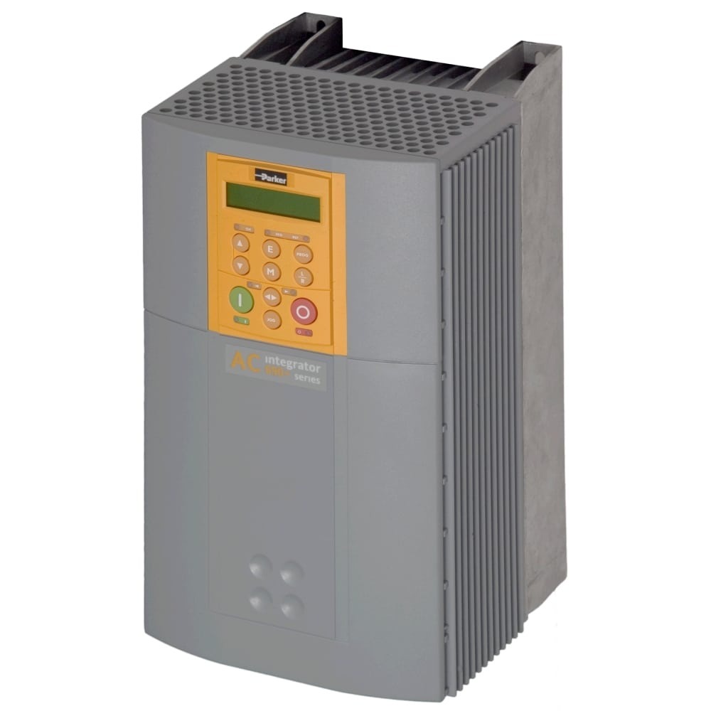 690-432730E0-B00P00-A400 Parker AC DRIVE, 690+ SERIES, 400-460 V, 3-PHASE, 37 KW, 73 AMP OUTPUT CURRENT, FRAME E, BRAKE SWITCH FITTED, NO FILTER, NO SYSTEM BOARD, PANEL MOUNT, ENGLISH (50 HZ), 6901 KEYPAD FITTED, NO COMMS