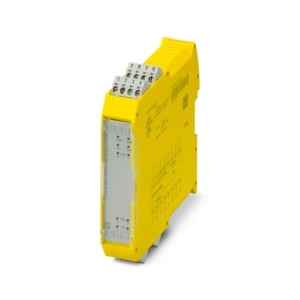 1104987 Phoenix Contact - PSR-M-EM1-PROX2-SC Safe extension module for monitoring zero-speed and speed, monitoring of 2 axes, suitable for NPN/PNP proximity switch, TBUS interface, up to SIL 3, Cat. 4/PL e, pluggable screw terminal block, TBUS connector included