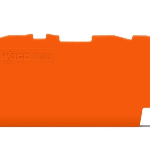 2000-1392 Wago End and intermediate plate 07 mm thick orange