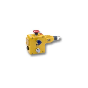 44506-6410 ER1022-042MELL Omron SAFETY ROPE PULL E-STOP SWITCH, UP TO 125M, 4NC + 2NO, M20 WIRING ENTRY (4X), 24 VDC INDICATOR BEACON, LEFT-SIDED